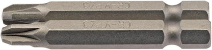 Draper 2PC 50MM NO3 PZ.S/D BIT 64229 1/4" Hex. PZ TYPE E Shank Insert Bits