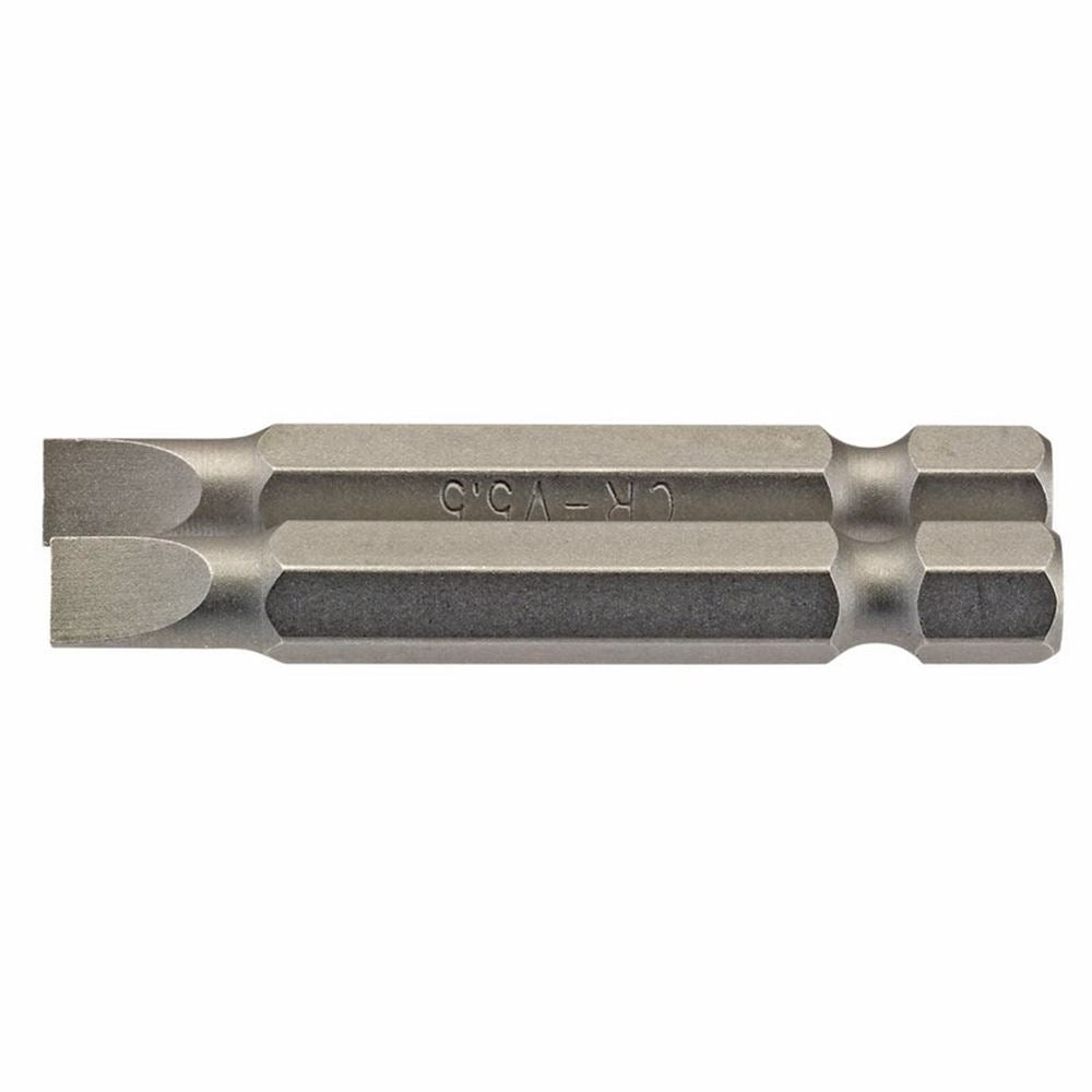 Draper 2PC 50MM 5.5MM P.SLOT.S/D BIT 64094 1/4" Hex. Plain Slot E Shank Insert Bits