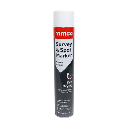 TIMCO Survey & Spot Marker White White 750ml Pack 1.0