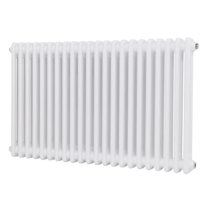Baridi DH369 Horizontal Traditional 2 Column Radiator 600 x 1012mm - White | Steel | Horizontal traditional two column radiator delivers a BTU output
