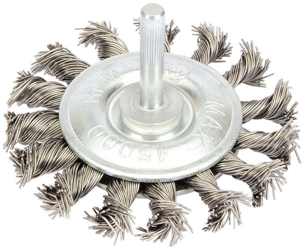 Draper TWISTKNOT WIRE WHEEL 75MM 41434 41434 Steel Twist-Knot Wire Wheel Brush, 75mm