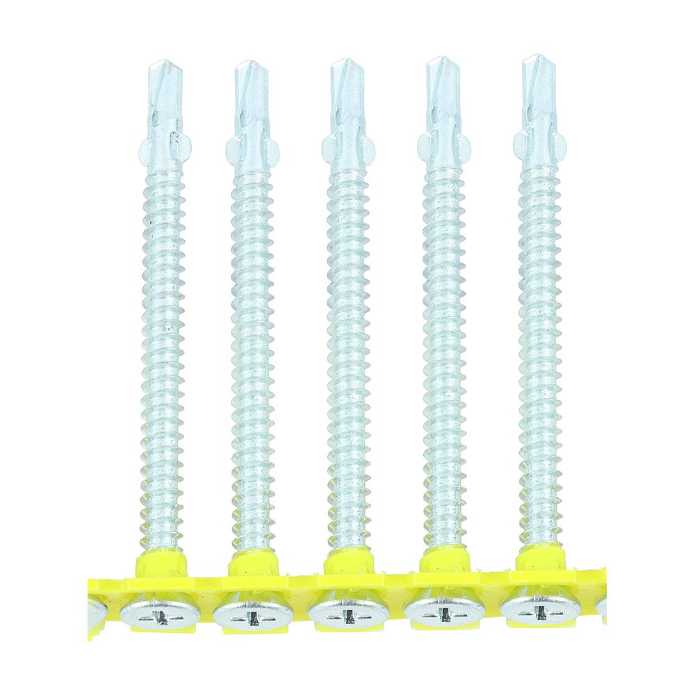 TIMCO Collated WingTip S/DRILL Zinc 4.8 x 65 Silver Pack 500