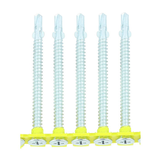 TIMCO Collated WingTip S/DRILL Zinc 4.8 x 65 Silver Pack 500