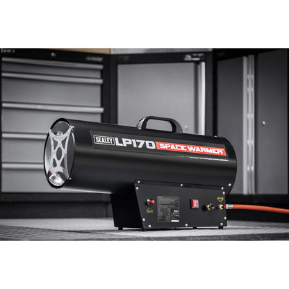 Sealey LP170 Space Warmer Propane Heater 102,000-170,000Btu/hr (30-50kW) | 102,000-170,000Btu/hr(30-50kW), 230V | 102,000-170,000Btu/hr(30-50kW)