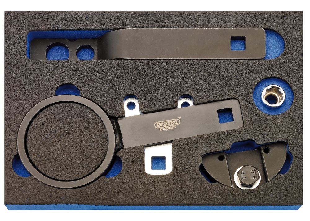Draper CRANKSHAFT PULLY HOLDING TOOL 15223 Crankshaft Pulley Hub Holding Set (FIAT, ALFA ROMEO, CHRYSLER, FORD, LANCIA)