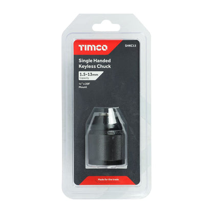 TIMCO Single Handed Keyless Chuck 1/2" Pack 1