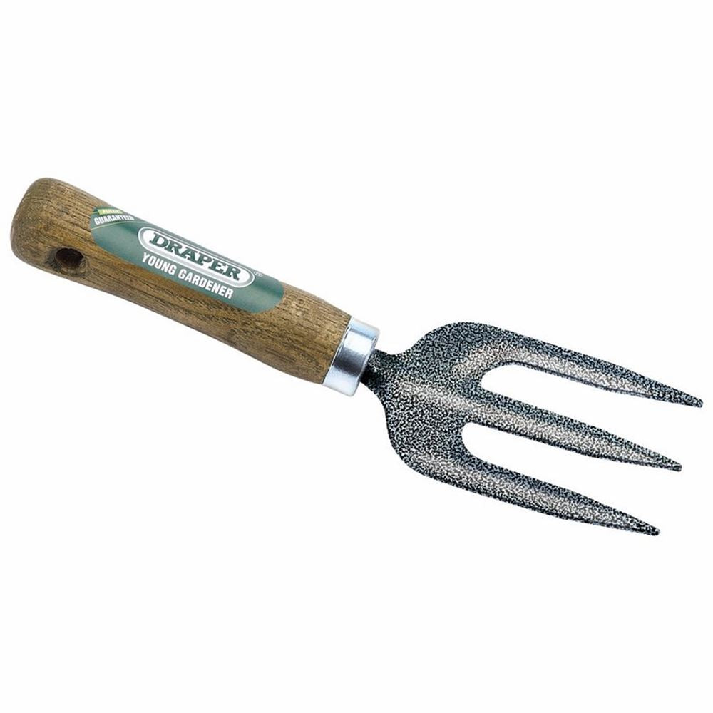 20697 Draper Young Gardener Young Gardener Weeding Fork with Ash Handle YG/HF Professional Trade DIY Workshop Garage Use