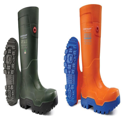 Dunlop Purofort Fieldpro Thermo+ Full Safety Wellington Boots Steel Toe