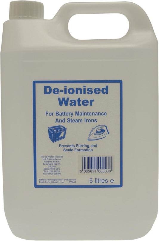 TUW  De-ionised Water 5 litre |For batteries and irons