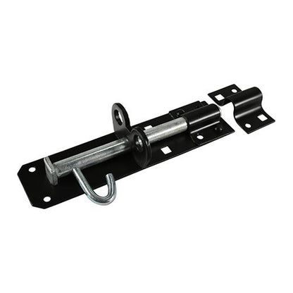 TIMCO Brenton Padbolt Black - 8" | Pack of 1