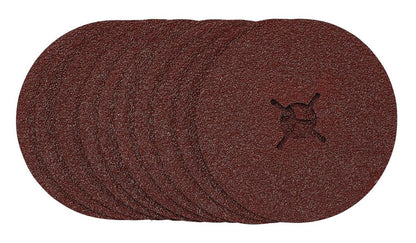 Draper 125MM FIBRE DISC 36G 68628 68628 Fibre Sanding Discs, 125mm, (Pack of 10)