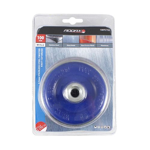 TIMCO Grinder Twist SS Cup Brush 100mm Pack 1