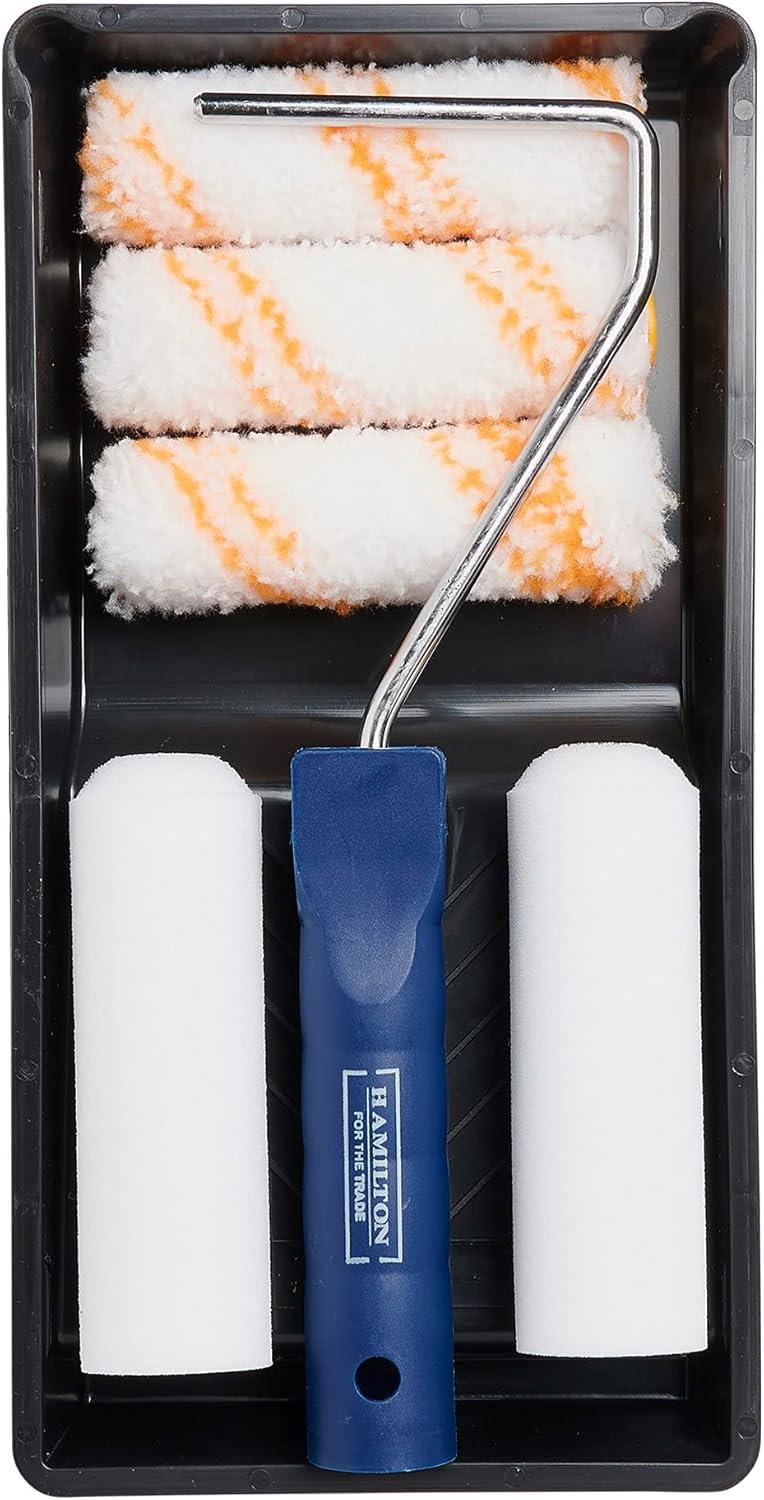 For The Trade 7 Piece Mixed Mini Roller Kit - 4" | Decorating Tools, Paint Brushes, Rollers & Accessories