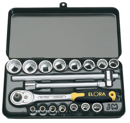 Draper 3/8SQ DRIVE SOCKET SET MM 25932 3/8 Sq. Dr. Metric Socket Set (18 Piece)