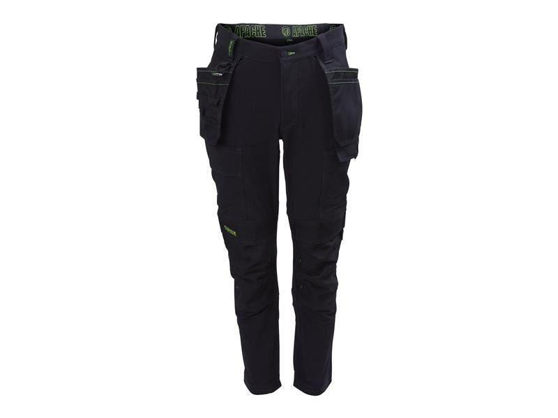 APA Calgary Black Stretch Holster Trousers Waist 30in Leg 31in
