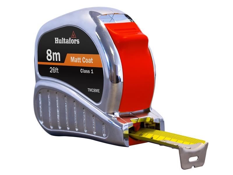Hultafors 368213 TM8ME Chrome Tri-Matic Pocket Tape 8m/26ft (Width 25mm)