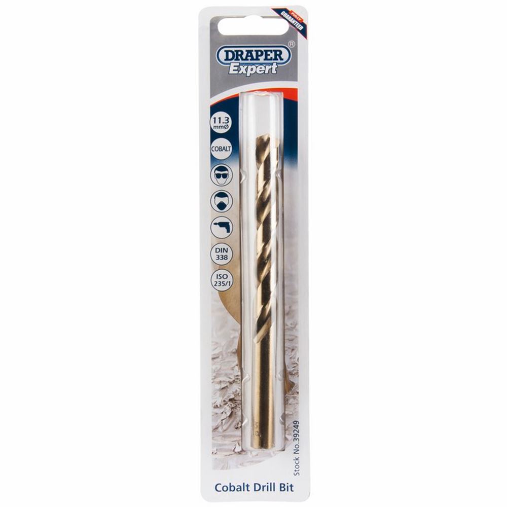 Draper 11.3MM COBALT TWIST DRILL 39249 Metric HSS Cobalt Drill Bits
