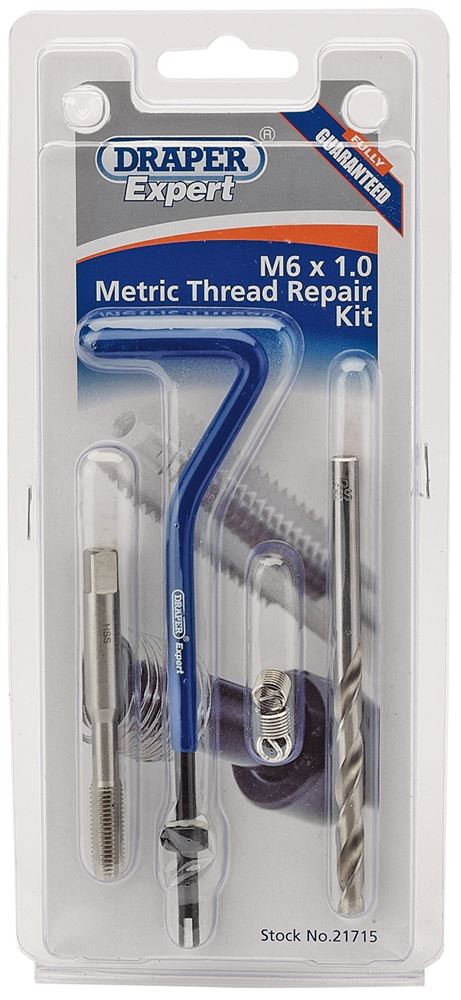 Draper M6X1.0 THREAD REPAIR KIT 21715 Metric Thread Repair Kits