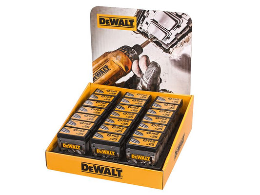 DeWalt DT71522-QZ PH2 25mm Standard Tic Tac Display 21 x Packs of 25