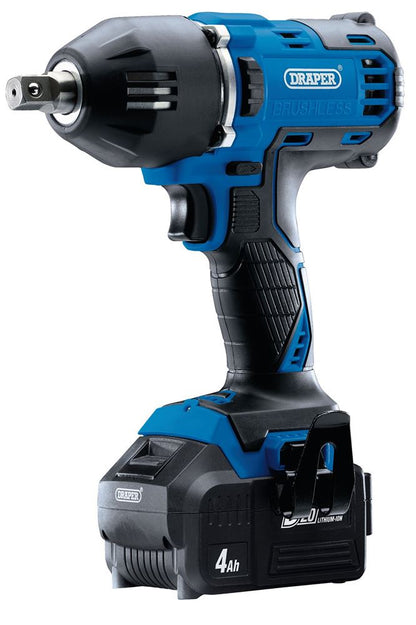 99251 D20 D20 20V Brushless Mid-Torque Impact Wrench, 1/2 Sq. Dr., 400Nm, 2 x 4.0Ah B Spanner/Wrench D20 20V Cordless Power Tools Professional Trade