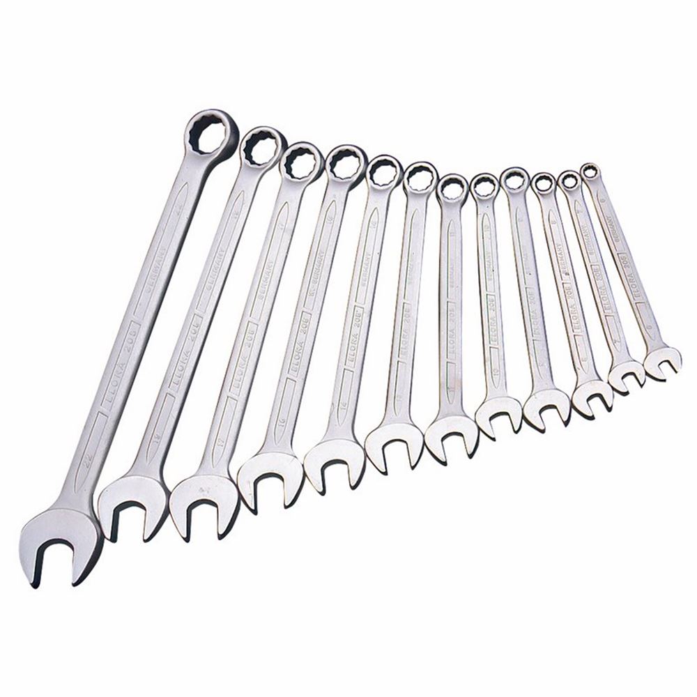 Draper 8-22MM COMBI-SPANNER SET 03090 Long Metric Combination Spanner Set (12 Piece)