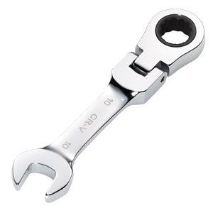 Draper 10MM STUBBY FLEX RACT. SPANNER 27965 27965 HI-TORQÂ® Metric Stubby Flexible Head Ratchet Combination Spanner