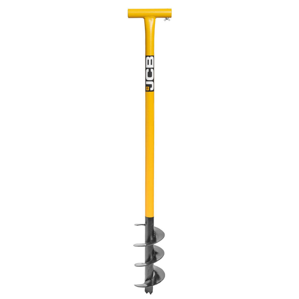 JCB JCB04AUG Post Hole Auger 100mm 4in Heavy Duty Steel Fence Post Hole Professional Fence Post Auger Hole Borer