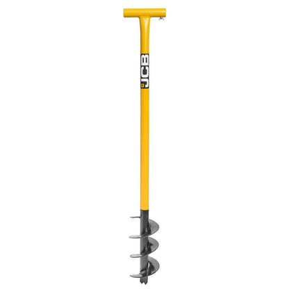 JCB JCB04AUG Post Hole Auger 100mm 4in Heavy Duty Steel Fence Post Hole Professional Fence Post Auger Hole Borer