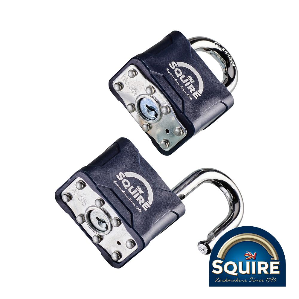 TIMCO Laminated Padlock KA 40mm Pack 2