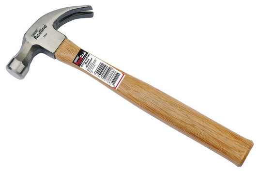 67665 Draper Redline Redline Claw Hammer with Hardwood Shaft, 450g RL-DB-CHW Hammers Professional Trade DIY Workshop Garage Use