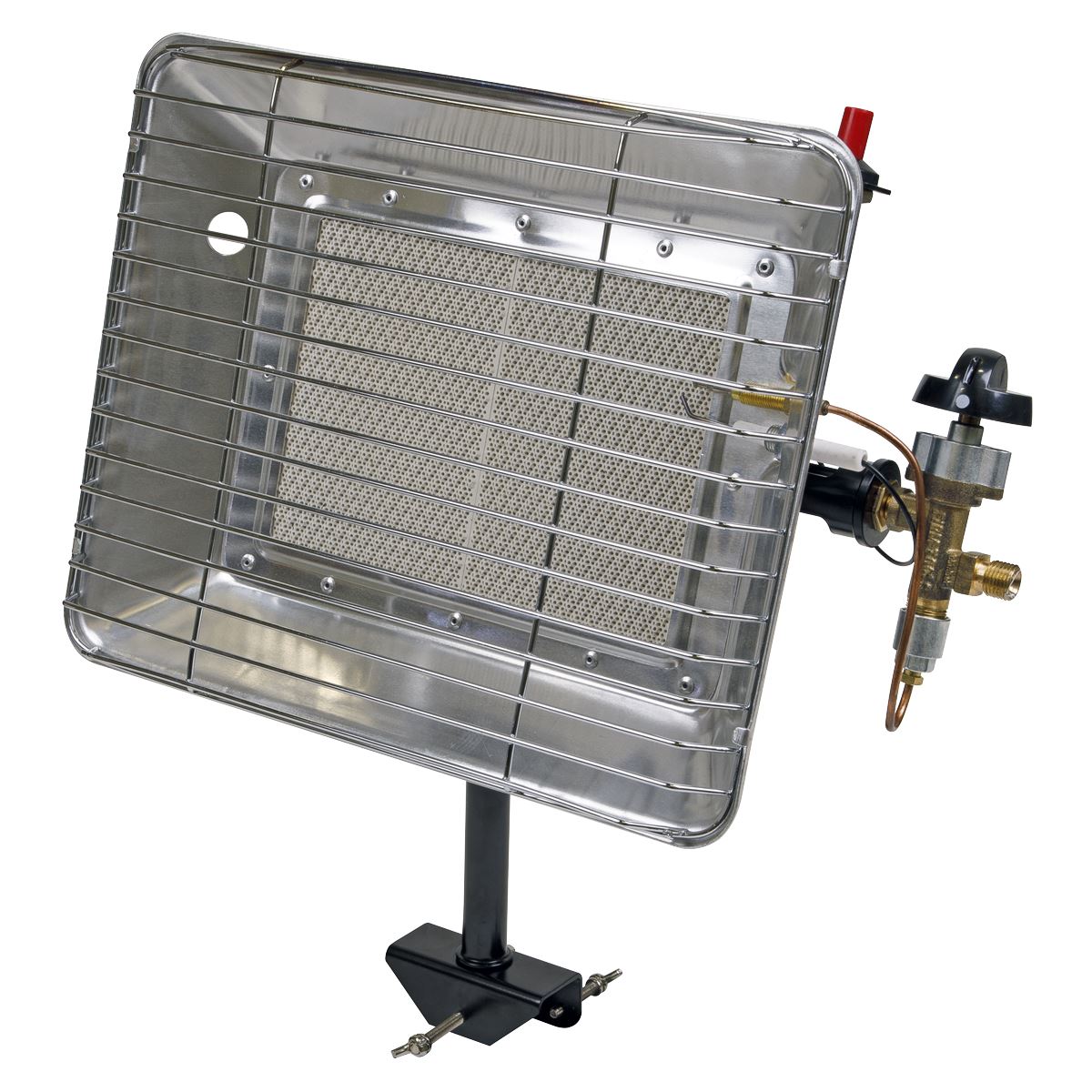 Sealey LP13 Bottle Mounting Propane Heater 14,330Btu/hr | 14,330Btu/hr(4.2kW) | Will use gas left in bottle when pressure is too low to run bigger