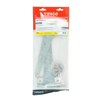 TIMCO Scotch Tee Hinge Pair HDG 10" Pack 1