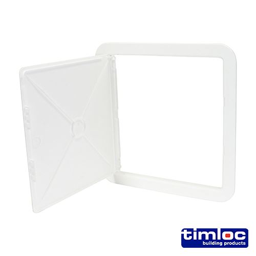 TIMCO Access Panel Hinged White 305 x 305 White Pack 1