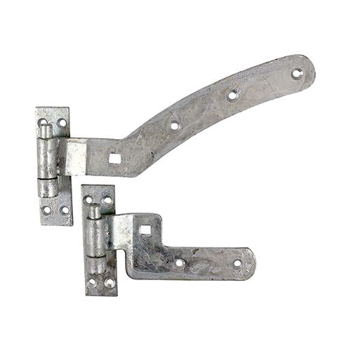 TIMCO Curved Rail Hinge Set (Right) 300mm Pack 2