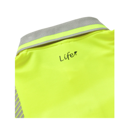 Pulsar Hi Vis Short Sleeve Polo Shirt Yellow sz M High Visibility Workwear