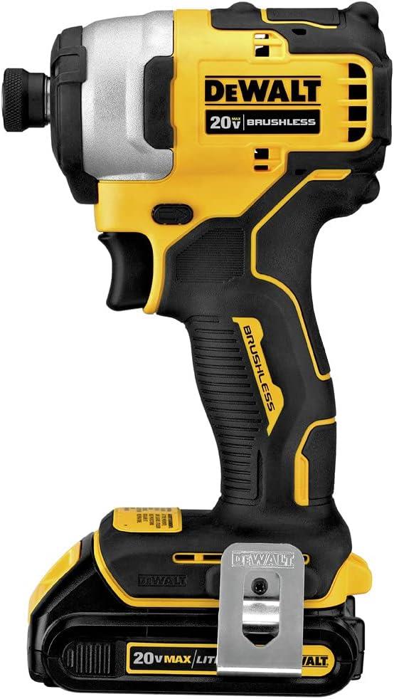 DeWalt DCF809N 18V XR Brushless Compact Impact Driver Body Only | 190Nm Torque, 131mm Design, 1/4 Inch Hex Holder and Triple LED