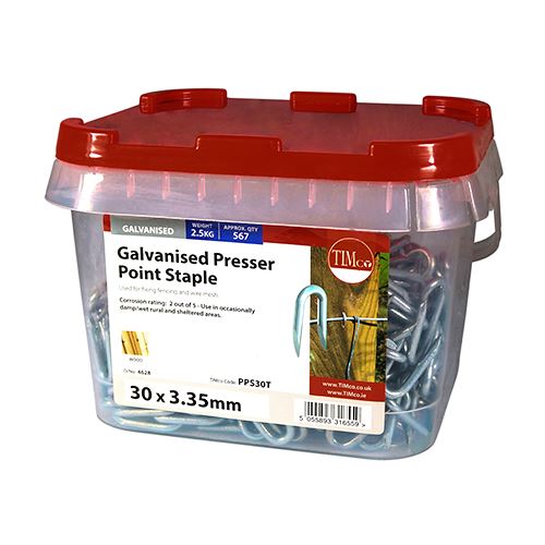 TIMCO Presser Point Staple - Galv 30 x 3.35 Pack 2.5