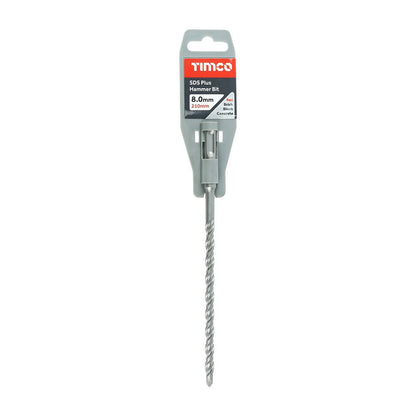 TIMCO SDS Plus Hammer Bit 8.0 x 210 Pack 1