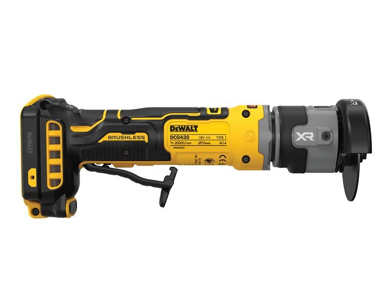 DeWalt Power Tools DCG430N XR Brushless 76mm Bodygrip Cut-Off Tool 18V Bare Unit