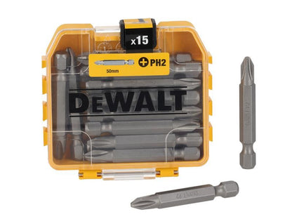 DeWalt Power Tools DT70912 Standard Bits PH2 x 57mm (Tic Tac of 15)