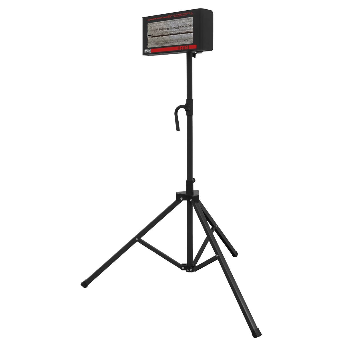 Sealey IR12CT Infrared Quartz Heater with Tripod Stand 230V 1.2kW | 1200W | Package includes: | IR12 - 1.2kW Infrared Quartz Heater 230V