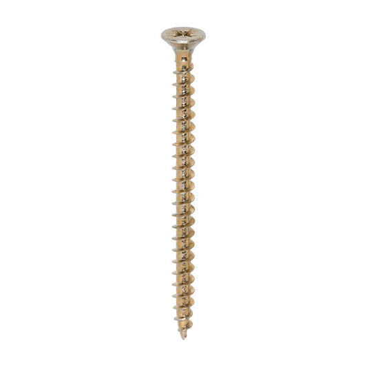 TIMCO Solo Woodscrew PZ2 CSK ZYP 5.0 x 70 Gold Pack 200