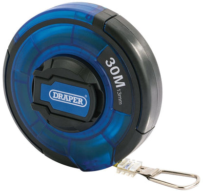 82686 Draper Steel Measuring Tape, 30m/100ft STMT Surveyors Tapes Professional Trade DIY Workshop Garage Use