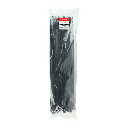 TIMCO Cable Tie Black 7.6 x 540 Black Pack 100