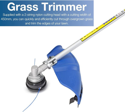 Hyundai HYBC5200X Petrol Strimmer 52cc Grass Trimmer Brushcutter