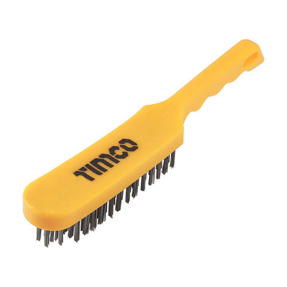 TIMCO Plastic Handle Wire Brush 6 Rows Pack 1