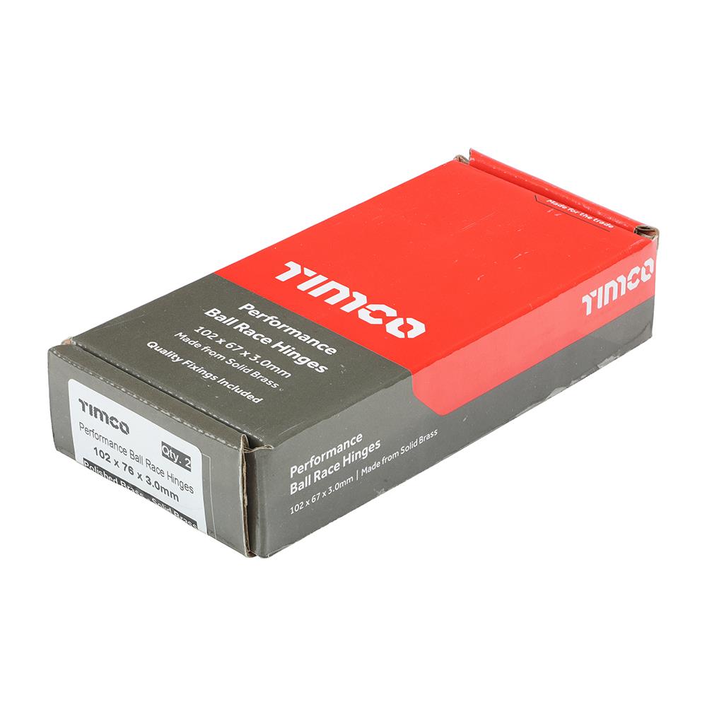 TIMCO Perform Ball Race Hinge PB 76 x 50 Pack 2