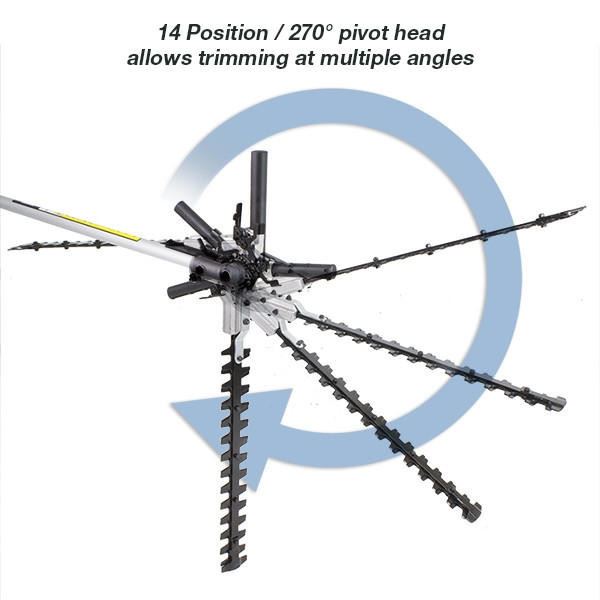 Hyundai HYPT5200X Petrol Hedge Trimmer 52cc Long Reach Hedge Cutter Garden Trimmer Garden Hedge Cutter