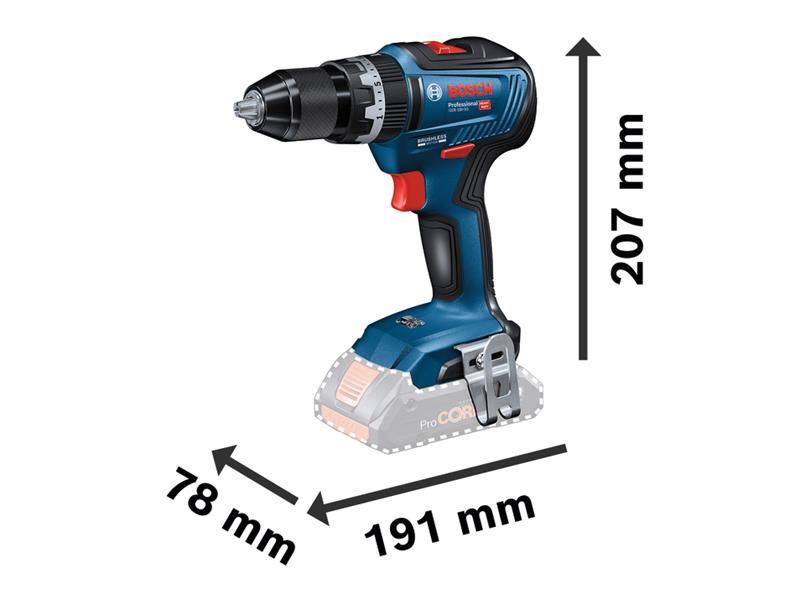 BSH GSB 18V-55 Professional Combi Drill 18V Bare Unit