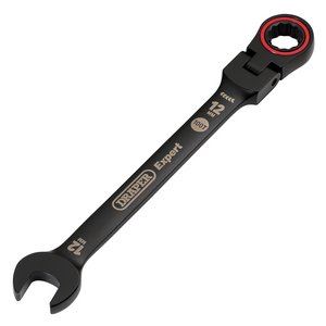 Draper 12MM FLEX HEAD RATCHET SPANNER 03918 HI-TORQÂ® Metric Flexible Head Ratchet Combination Spanners, Black
